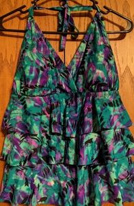 Swim suit ruffled swim tank